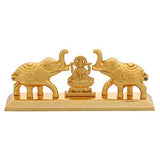 Load image into Gallery viewer, JaipurCrafts Zinc Kumkum Box (Gold, 4.3 X 1.1 X 1.9 Inch, Design 4)