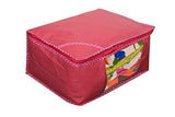 Load image into Gallery viewer, JaipurCrafts 12 Pieces Non Woven Saree Cover Set, Pink (45 x 35 x 22 cm)