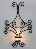 Load image into Gallery viewer, JaipurCrafts Iron Antique Wall Sconce With Tealights