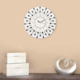 गैलरी व्यूवर में इमेज लोड करें, WebelKart Designer Wooden Wall Clock for Home/Living Room/Bedroom/Kitchen- 12 in (with Ajanta Brand Dial)
