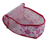 Load image into Gallery viewer, JaipurCrafts 3 Piece Non Woven Flower Print Blouse Cover Set, Pink (39 cm x 27 cm x 20 cm)