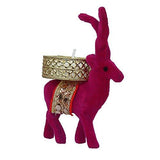 Load image into Gallery viewer, Webelkart Cute Christmas Reindeer Tealight Holder - 5 pc (Pink) Reindeer Shaped tealight Holder, Diwali Gift, Diwali Lights, Diwali tealight