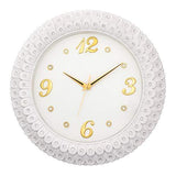 Load image into Gallery viewer, JaipurCrafts Plastic Wall Clock (38 x 34 x 5.08 cm, White)