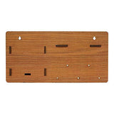 गैलरी व्यूवर में इमेज लोड करें, Webelkart Home Side Shelf-Brown Wall Wooden Shelf, Keyholder (with 5 Keys Hooks)