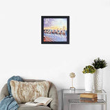 Load image into Gallery viewer, JaipurCrafts Running Horse Framed UV Digital Reprint Painting (Wood, Synthetic, 30 cm x 30 cm)