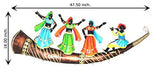 Load image into Gallery viewer, JaipurCrafts Rajasthani Folk Dance Scene Wrought Iron Wall Hanging with LED Lights (121 cm x 3 cm x 46 cm)- Very Big Size