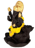 गैलरी व्यूवर में इमेज लोड करें, JaipurCrafts WebelKart Backflow Incense Burner Lord Ganesha Emblem Auspicious and Success Cone Censer Ceramic Home Decor Ganesha Stick Holders with Free 10 Backflow Cones Yellow