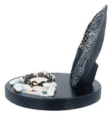 गैलरी व्यूवर में इमेज लोड करें, JaipurCrafts Premium Gautam Buddha Tealight Holder with Tray Set with T-Light Candle- 19 cm