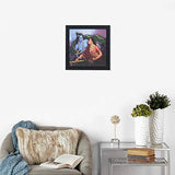 Load image into Gallery viewer, JaipurCrafts Radha Krishna Framed UV Digital Reprint Painting (Wood, Synthetic, 30 cm x 30 cm)