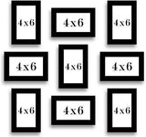 Load image into Gallery viewer, WebelKart Set of 9 Individual Photo Frame- Multiple Size (9 Units of 4x6, Black)