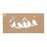 Load image into Gallery viewer, JaipurCrafts 5-Birds Wooden Key Holder (29 cm x 13.5 cm x 0.4 cm, Beige)- 7 Hooks