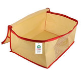 Load image into Gallery viewer, JaipurCrafts 9 Pieces Non Woven Saree Cover Set, Beige (40 x 30 x 20 cm)