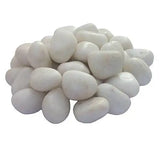 Load image into Gallery viewer, JaipurCrafts Pebbles Glossy Home Decorative Vase Fillers White Stone- 500 gm