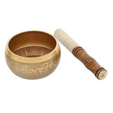गैलरी व्यूवर में इमेज लोड करें, JaipurCrafts 5 inches - Singing Bowl Tibetan Buddhist Prayer Instrument With Striker Stick,OM Bell, OM Bowl, Meditation Bowl, Music Therapy