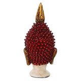 गैलरी व्यूवर में इमेज लोड करें, JaipurCrafts Golden and Red Handcrafted Gautam Buddha Polyresin Showpiece (15 cm x 10.40 cm x 12.70 cm, Black)