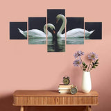 गैलरी व्यूवर में इमेज लोड करें, JaipurCrafts Multieffect UV Textured Panel Painting (Synthetic, 60 cm x 125 cm x 1 cm, Set of 5)