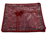 Load image into Gallery viewer, JaipurCrafts 1 Pcs Satin Fabric Saree Cover, 3 Sarees, Gift Set, Maroon