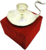 गैलरी व्यूवर में इमेज लोड करें, JaipurCrafts Peacock Brass Decorative Platter (Silver)