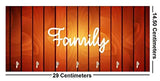 गैलरी व्यूवर में इमेज लोड करें, JaipurCrafts Premium&quot;Family&quot; Printed Wooden Key Holder (29 cm x 14.5 cm x 0.4 cm) - 7 Hooks