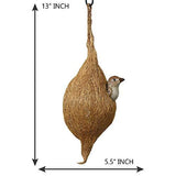 Load image into Gallery viewer, Webelkart Webelkat Designer Premium Hanging Coir Bird Nest for Small Birds Balcony Cage and Garden (Beige)