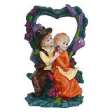 गैलरी व्यूवर में इमेज लोड करें, Webelkart Resin Cute Romantic Valentine Love Couple Showpiece, 22 CM, Multicolour, 1 Piece