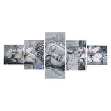 गैलरी व्यूवर में इमेज लोड करें, JaipurCrafts Multieffect UV Textured Panel Painting (Synthetic, 60 cm x 125 cm x 1 cm, Set of 5)