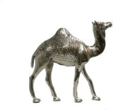 Load image into Gallery viewer, JaipurCrafts Carved Camel Showpiece - 20.32 cm (Aluminium, Silver)