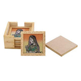 Load image into Gallery viewer, JaipurCrafts Royal Rajasthani Bani Thani Tea/Coffee Coasters (Set of 6)
