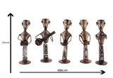 Load image into Gallery viewer, JaipurCrafts Antique Premium Aluminum Spring Musician Set of 5