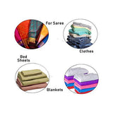 Load image into Gallery viewer, JaipurCrafts 3 Piece Underbed Storage Bag,Storage Organiser,Blanket Cover with Zippered Closure and Handle (Flower Print, 65 x 47 x 33 cm)- Extra Large