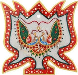 गैलरी व्यूवर में इमेज लोड करें, Jaipur Crafts Decorative Peacock in Lotus Marble Key Holder (3 Hooks, Multicolor)