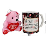 Load image into Gallery viewer, JaipurCrafts Unique Multicolour &quot;Love Quote Prints&quot; Ceramic Coffee Mug, Fiber Teddy Beer for Valentines Day| Kiss Day| Mothers Day| Anniversary | Hug Day| Propose Day| Beer Day| Rose Day
