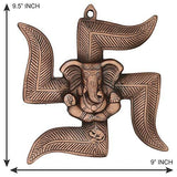 Load image into Gallery viewer, Webelkart Wall Hanging of Lord Ganesha in Swastik Showpiece - 22.86 cm (Original and Authentic)