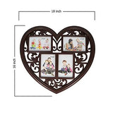 गैलरी व्यूवर में इमेज लोड करें, JaipurCrafts Premium Valentines Collection Collage Photo Frame (Photo Size - 4 x 6, 4 Photos)- for Valentines Day| Mothers Day| Fathers Day| Friendship Day| Rose Day| Propose Day (Black)