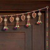 Load image into Gallery viewer, Webelkart Premium Handmade Door Toran for Door Home Decoration and Diwali Decoration (Multicolored)- 38 Inch x 22 Inch