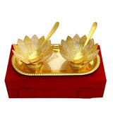 गैलरी व्यूवर में इमेज लोड करें, JaipurCrafts WebelKart Royal Rajasthan Germen Silver Dual Tone Bowl Set