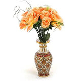 गैलरी व्यूवर में इमेज लोड करें, JaipurCrafts Marble Flower Vase (10.2 X 10.2 X 15.2 cm, Multicolour)