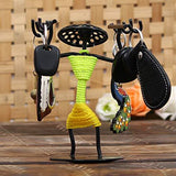 गैलरी व्यूवर में इमेज लोड करें, WebelKart JaipurCrafts Designer Tribal Art Iron Key Holder (Multicolour, 16 x 12 x 9 cm)