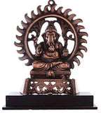 गैलरी व्यूवर में इमेज लोड करें, JaipurCrafts Lord Ganesha in Chakra Sitting On Chowki Showpiece -26.67CM