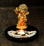गैलरी व्यूवर में इमेज लोड करें, JaipurCrafts Polyresin Dancing Ganesh Idol, 7.50 IN, Gold, 1 Piece