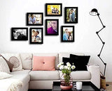 Load image into Gallery viewer, WebelKart Set of 7 Individual Photo Frame- Multiple Size (7 Units of 6x8, Black)