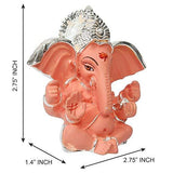गैलरी व्यूवर में इमेज लोड करें, Webelkart Silver Plated Lord Ganesha for Car Dashboard Statue Ganpati Figurine God of Luck (Size: 7.00 x 4.50 x 7.00 cm)