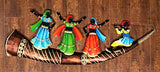 Load image into Gallery viewer, JaipurCrafts Rajasthani Folk Dance Scene Wrought Iron Wall Hanging with LED Lights (121 cm x 3 cm x 46 cm)- Very Big Size