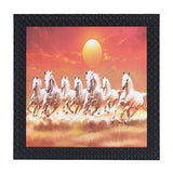 गैलरी व्यूवर में इमेज लोड करें, JaipurCrafts Running Horse Framed UV Digital Reprint Painting (Wood, Synthetic, 30 cm x 30 cm)
