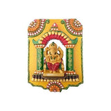 गैलरी व्यूवर में इमेज लोड करें, JaipurCrafts Lord Ganesha Home Tample Showpiece - 25.4 cm (Paper Mache, Multicolor)