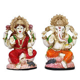 Load image into Gallery viewer, JaipurCrafts Premium Lord Laxmi Ganesha Showpiece for Diwali Poojan (Set of 2)