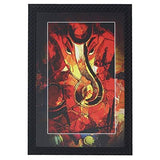 Load image into Gallery viewer, JaipurCrafts Lord Ganesha Large Framed UV Digital Reprint Painting (Wood, Synthetic, 36 cm x 51 cm)