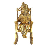 गैलरी व्यूवर में इमेज लोड करें, JaipurCrafts Aluminium Om Shubh Labh Figurine, 10.50 IN, Gold, 1 Piece