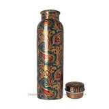 Load image into Gallery viewer, JaipurCrafts Copper Bottle, 1L, Set of 1