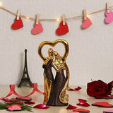 गैलरी व्यूवर में इमेज लोड करें, Webelkart Ceramic Cute Romantic Valentine Love Couple Sitting Statue Showpiece Gifts; 19 cm; Multicolour